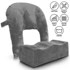 Brazilian Butt Lift Pillow  Back Support Cushion   BBL Foam Pillow - Grey
