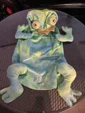 Top Paw Dog Pet Prince Charming Frog Crown Halloween Costume Size L Green
