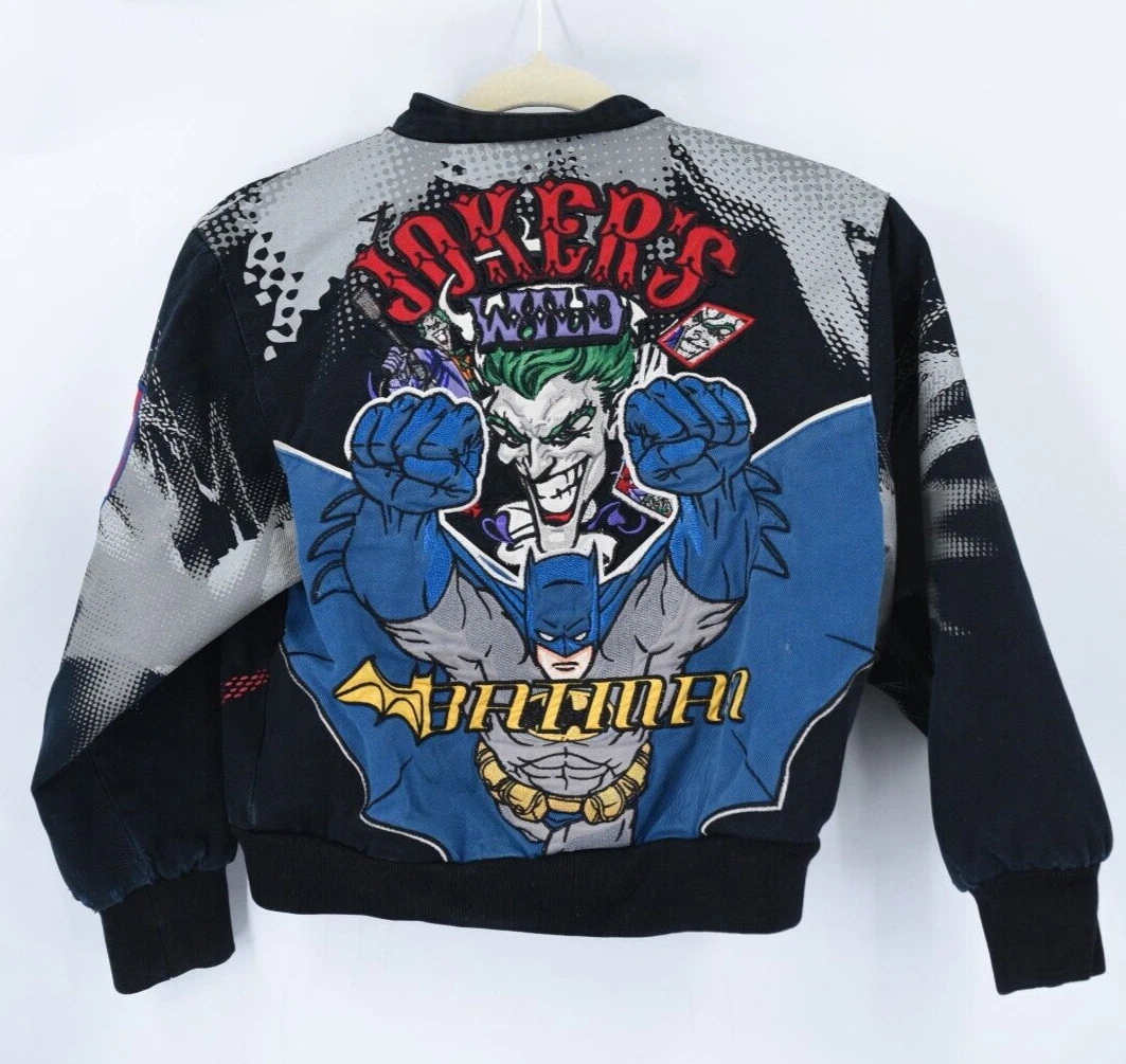 Batman Joker Jeff Hamilton Youth Medium Baseball Jacket
