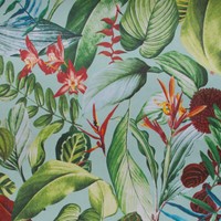 26741 - Tropische BläTter BlüTen Blumenmuster Blau Banane Hohenberger Tapete
