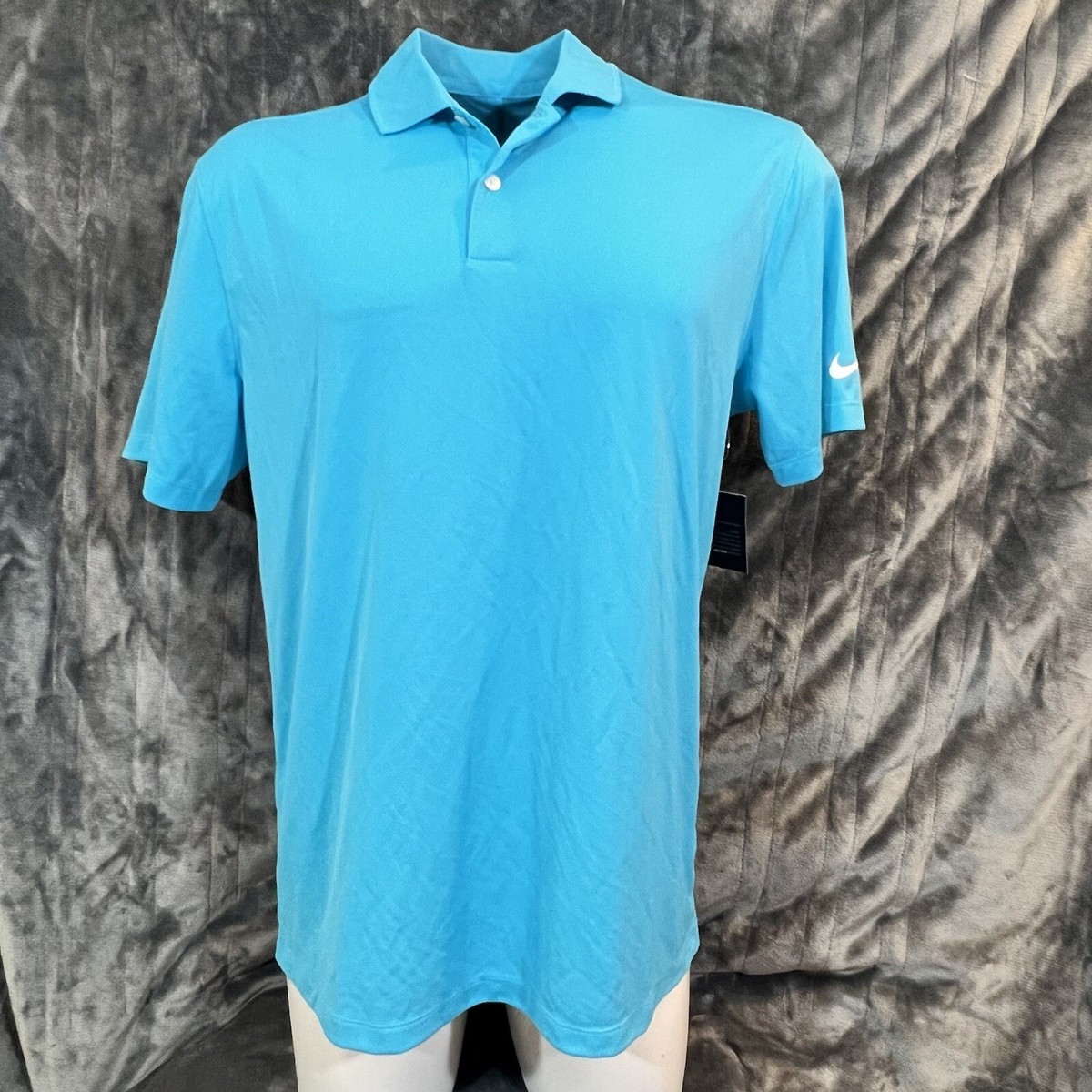nike dri fit vapor polo blue
