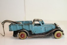 1930's Hubley Cast Iron Terraplane Wrecker, Original
