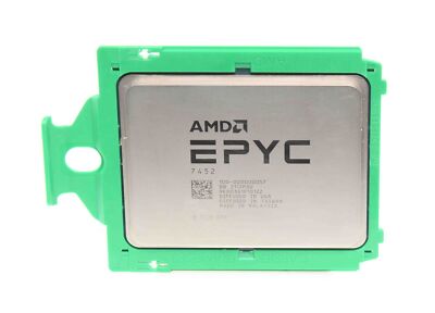 AMD EPYC 7452 CPU 32-Core 2.35 GHz, SP3 (2P), 155 Watt TDP - 100-000000057