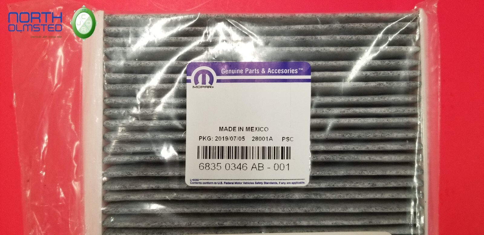 Jeep Compass 20172020 cabina filtro de aire Mopar fabricante de