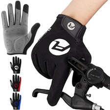 Outdoor Breathable Full Finger Glove Bike Cycling Gel Pad Touch Screen Gloves US