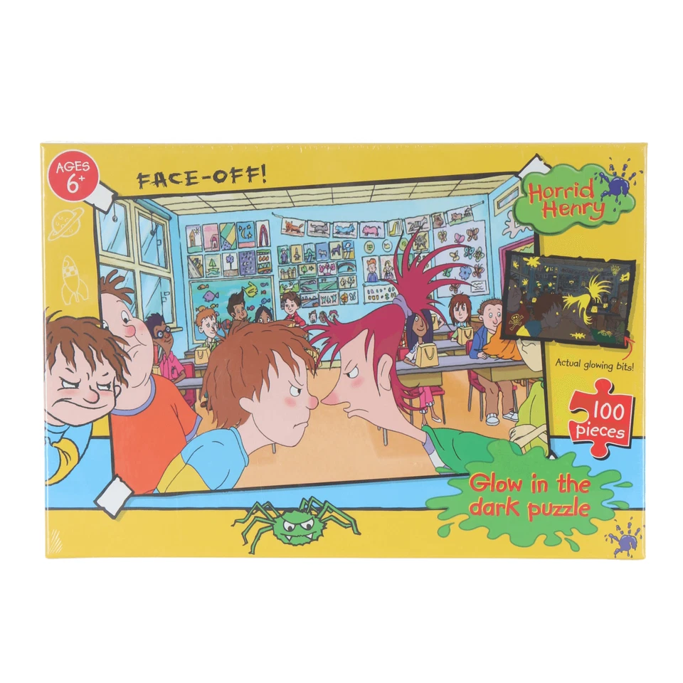 Horrid Henry Jigsaw Puzzle Glow In The Dark Family Fun Assorted Sizes Designs