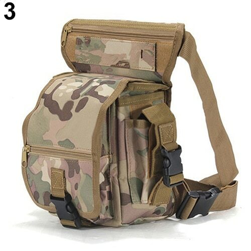 BOLSO TACTICO MILITAR para la Pierna Cintura Canguro Bolsa Mochila Riñonera - Imagen 7 de 10