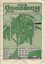 1915 GOODRICH EMPLOYEE MAGAZINE! SILVERTOWN TIRES/CHICAGO SPEEDWAY/PIERCE-ARROW!