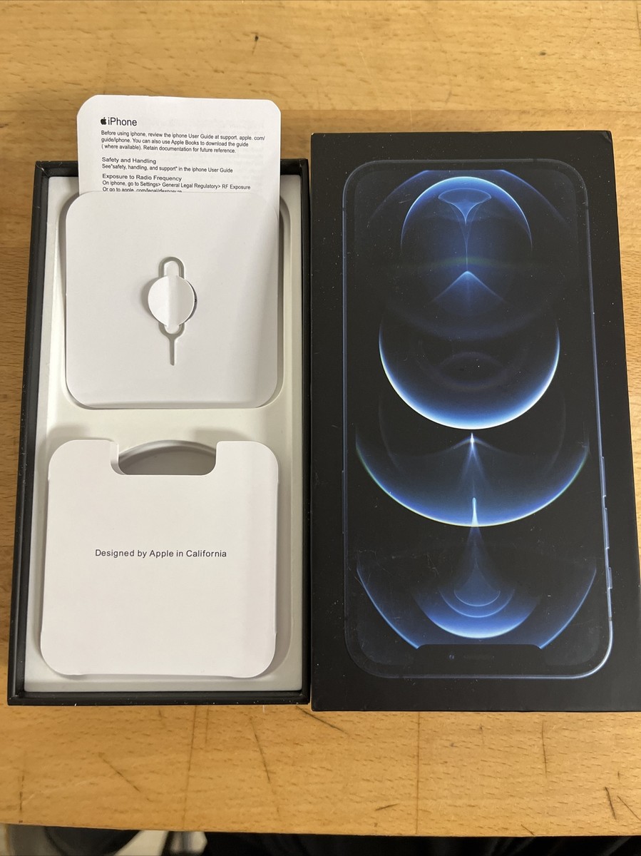 APPLE iPHONE 12 PRO - 128GB - PACIFIC BLUE - Box Only | eBay APPLE iPHONE 12 PRO - 128GB - PACIFIC BLUE - Box Only | eBay