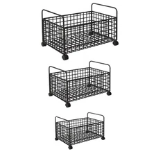 Rolling File Cart Under Desk Magazines Storage Bin for Bag Craft Daily Items