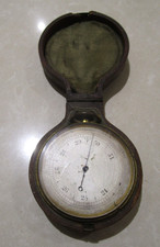 Late 19th century Pocket Barometer  in outer case Vintage Collectable