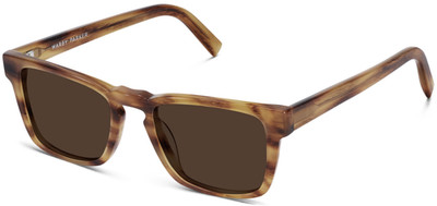 Warby Parker KIRAN Sunglasses ENGLISH OAK Medium 50-18-145 mm - BOX & CASE NEW