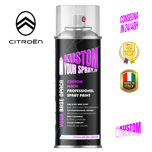 Spray Citroen KTA Gris Carlinite | Base Opaca professionale - Foto 1 di 3