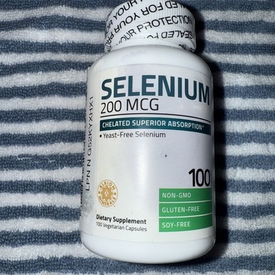 Selenium (L-Selenomethionine) 100 mcg Supplements, Essential Mineral Tablets