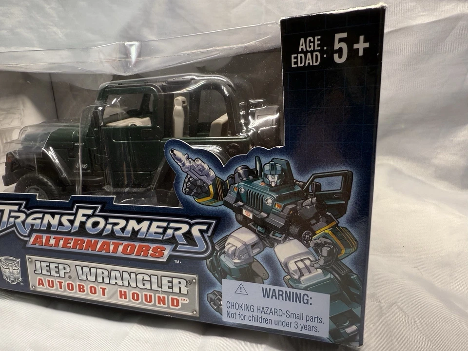 Alternadores Transformers sellados Jeep Wrangler Autobot Hound 2003 escala 1:24 nuevo en caja Foto 4 de 4