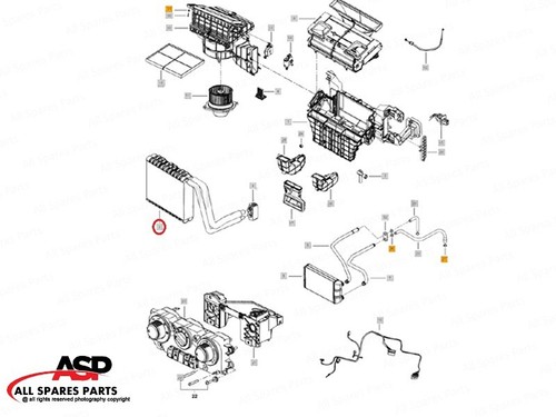 Mahindra OE Evaporator Assy P/N: 60 1203CA2170N / 8FV 351 336-351 - New Genuine - Picture 2 of 8
