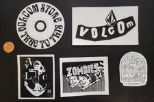 VOLCOM Surf Snowboard BMX Skateboard 5 Sticker Set Excellent NEW old stock 12