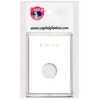 White Capital Plastics 18mm Caps Coin Holder for US $2.50 Gold Quarter Eagle