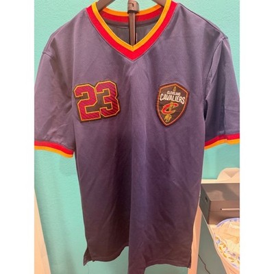 LeBron James Cleveland Cavaliers NBA WarmUp Shooting Shirt Men s Medium Blue #23