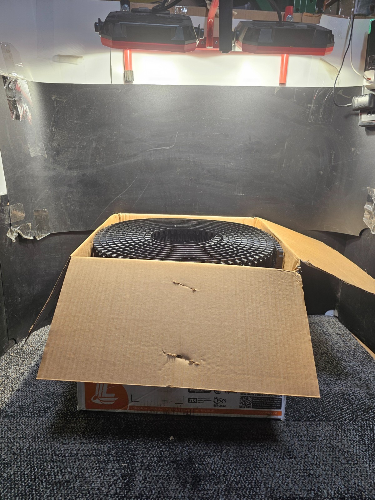 Lomanco LOR-30 Low Profile Plastic Rolled Ridge Vent -14-1/2