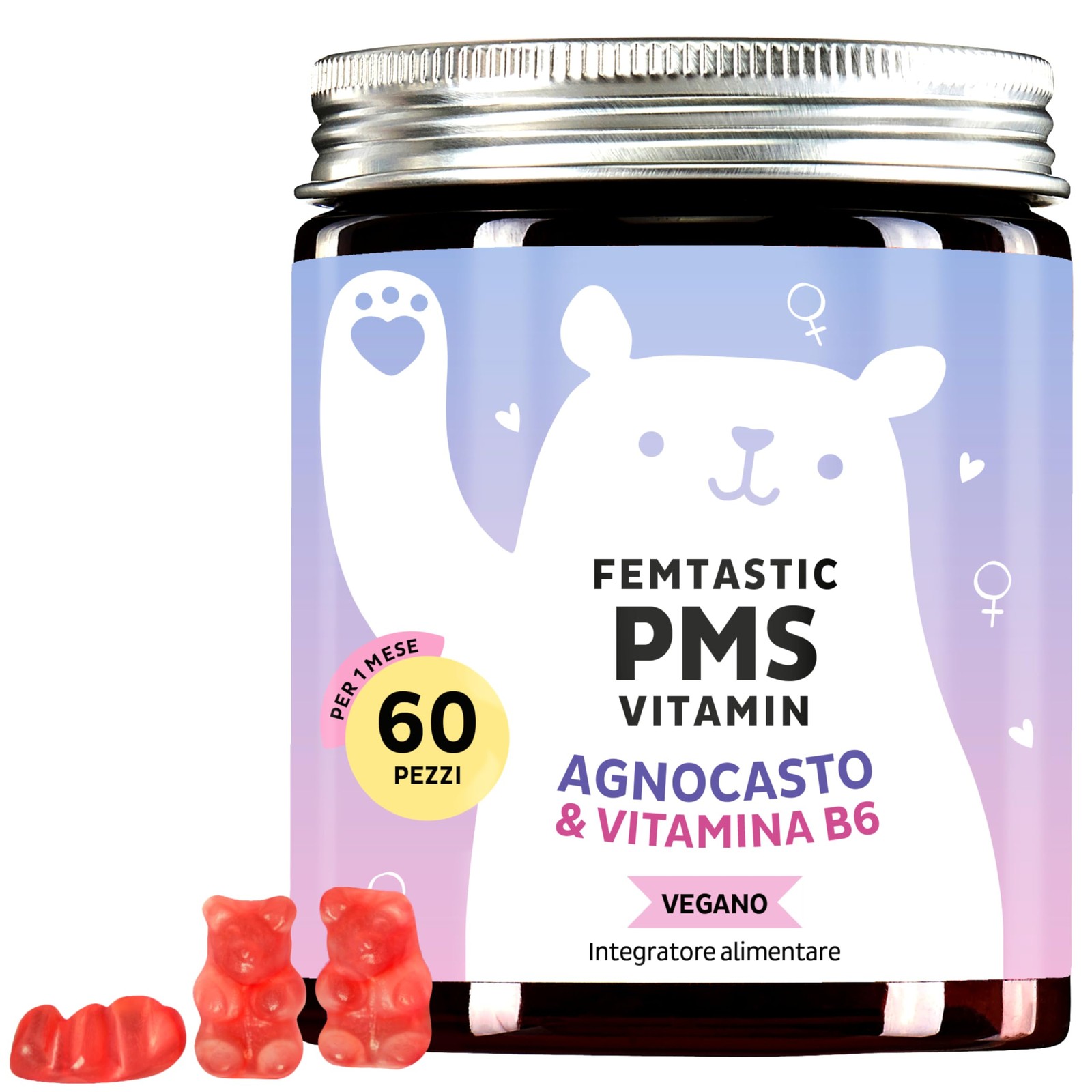 Femtastic PMS Integratore: Agnocasto, B6 e Melissa per la Donna