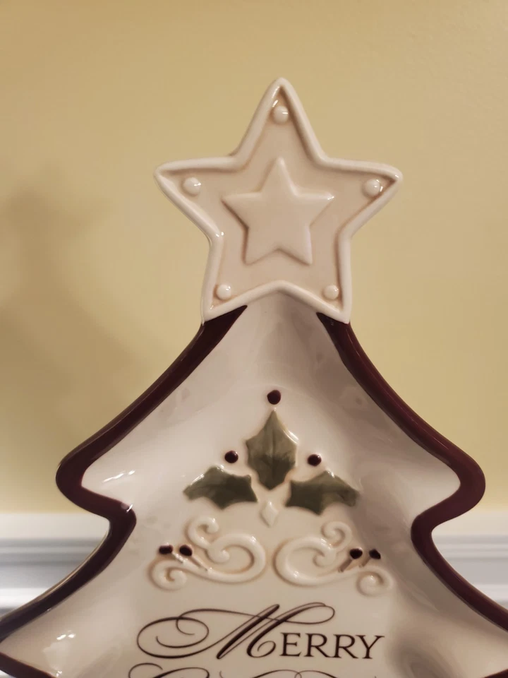 GRASSLANDS ROAD 圣诞树板 "MERRY CHRISTMAS" 顶部明星 — 第 3/4 张图片