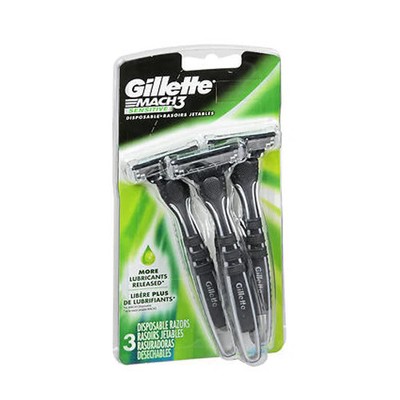 Mach3 Disposable Razors Sensitive 3 Count  by Gillette