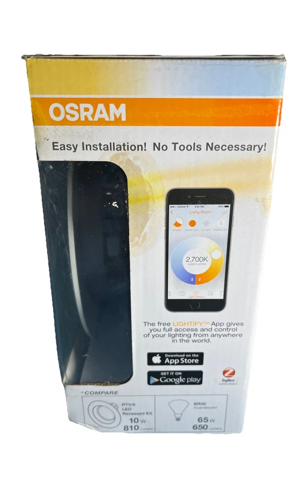 Osram Sylvania Lightify LED Smart Connected Light Tunable White 65W Recessed - Image 3 of 4