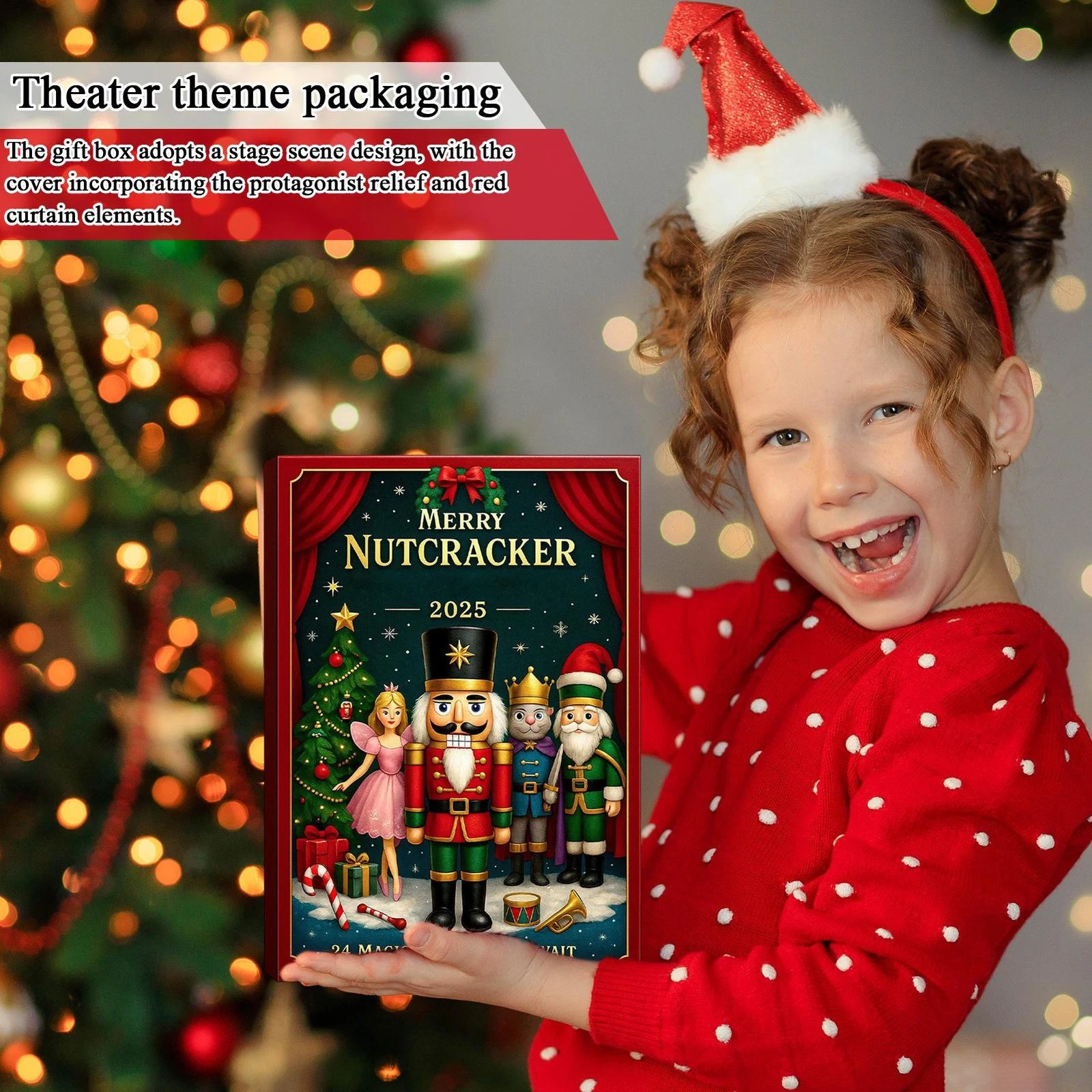 Merry Nutcracker Advent Calendar 2025 24-Day Christmas Countdown Calendar