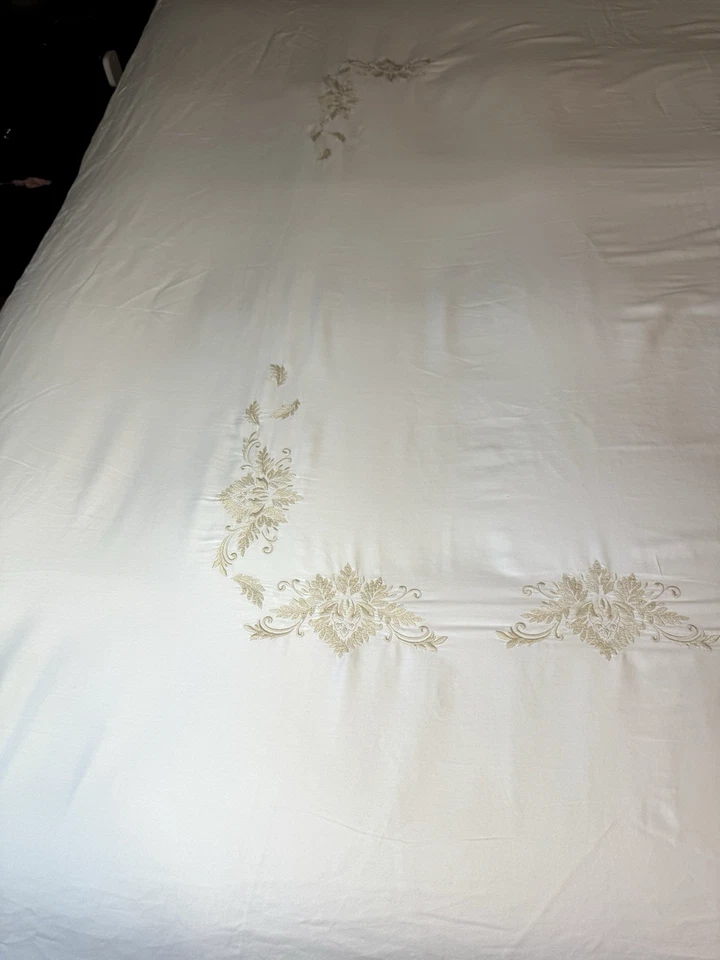 Funda nórdica Yves Delorme Paris Queen 100 % algodón - Francia - LEER faltan botones Foto 4 de 4