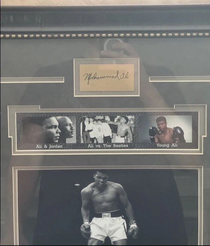 Muhammad Ali Laser Etched Autograph Photo Collage Custom Framed - Image 4 of 4