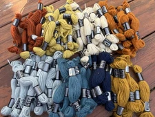 70 Skeins Vintage Laine Tapestry Tapisserie DMC Yarn Wool 8 Metres Each