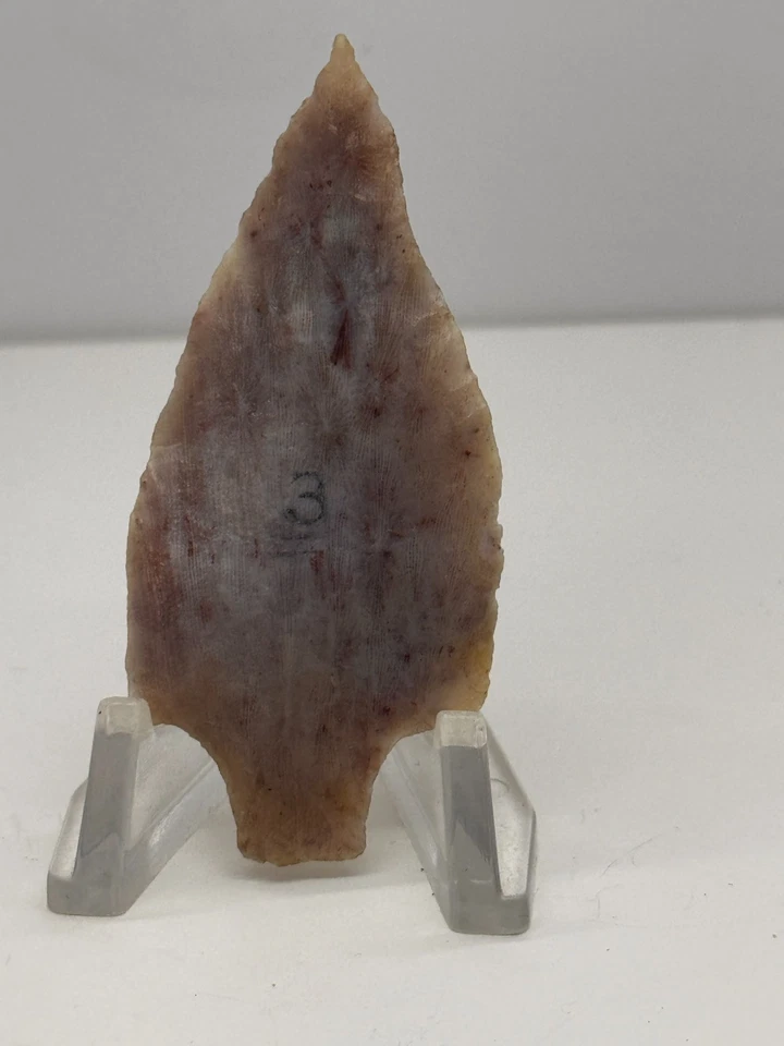 "Auténtica punta de flecha Chert nativa americana de Florida 2,75"" punta Hernando" Foto 2 de 3