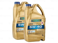 RAVENOL VMO SAE 5W-40 Motoröl 8 Liter (2x4L) BMW LL-04, GM dexos2, MB 229.31 RAVENOL VMO SAE 5W-40 Motoröl 8 Liter (2x4L) BMW LL-04, GM dexos2, MB 229.31