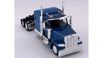 HO Logistics Peterbilt 589 Flat Top Sleeper Tractor #589064 HO 1/87 Scale, Blue