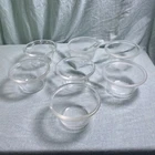 7 PYREX 414 Old Style Clear Glass Custard Dessert Ramekin Cups SEE PHOTOS