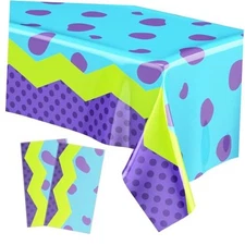  Sheets Birthday Party Supplies Tablecloth 54 x 108 Inch Plastic 2 Monster