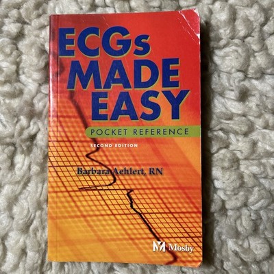 ECGs Made Easy 2nd Ed Barbara Aehlert RN Pocket Reference Mosby