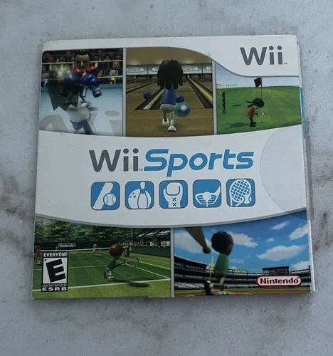 Wii Sports Video Game + Cardboard Sleeve  (Wii, 2006) No Manual
