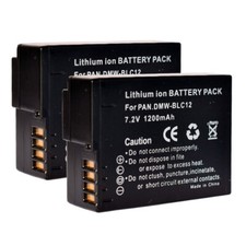 TWO 2 Battery for Leica BP-DC12 Leica V-Lux 4 V-Lux 5 Leica Q Typ 116 1200mAh