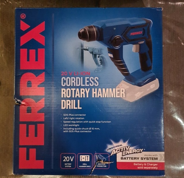 Ferrex Cordless 20v Rotary Hammer Drill Bare Tool for sale online eBay