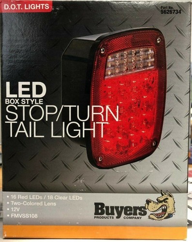 BUYERS LED Stop/Turn Tail Light Box Style 5626734 | eBay