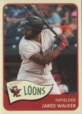 2018 Great Lakes Loons Jared Walker RC Rookie Los Angeles Dodgers Minor