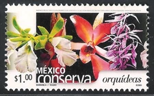 pc153 Mexico Conserva MNH paper 4 Sc#2395 Mc#3152 Et#mc153 orchids