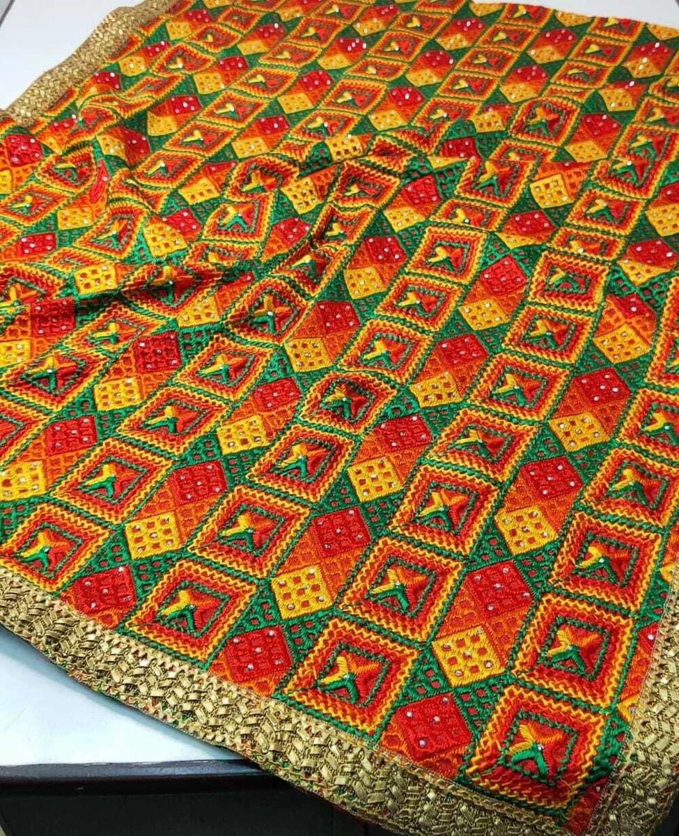 phulkari scarf