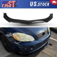 For Toyota For Corolla 2003-2008 Glossy Black Front Bumper Lip Splitter Spoiler For Toyota For Corolla 2003-2008 Glossy Black Front Bumper Lip Splitter Spoiler