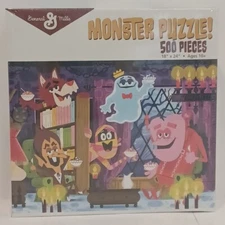 MONSTER CEREAL 500pc PUZZLE Count Chocola Brute Mummy Frankenberry Boo Berry NEW