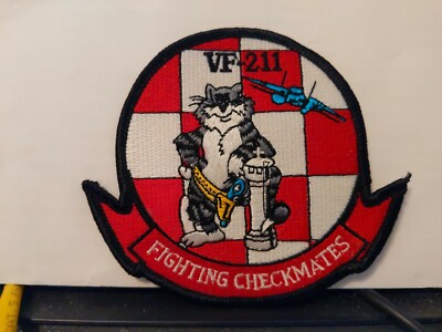Marine VF-211 F-14 Tomcat Fighting Checkmates '' - 4 1/4x 10.2cm