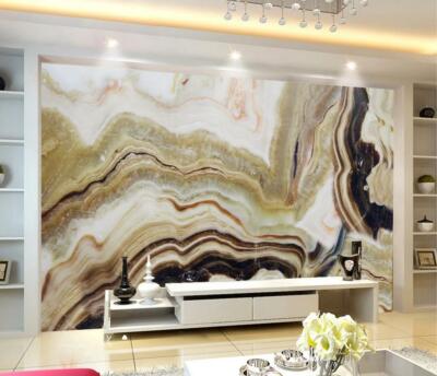 3D Marble Texture KEP6976 Wallpaper Mural Self-adhesive Removable Sticker Kay