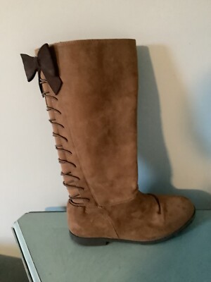 Kenneth Cole Caramel Kennedy Julie Suede Boots Size